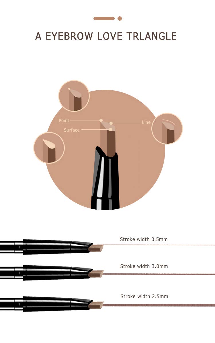 Diamond Bling Glitter Brow Pencil, Eyebrow Pencil, Long Lasting Eyebrow Pencil | Soft Textured Natural Daily Look Eyebrow Makeup (Deep Brown) Deep Brown - BeesActive Australia