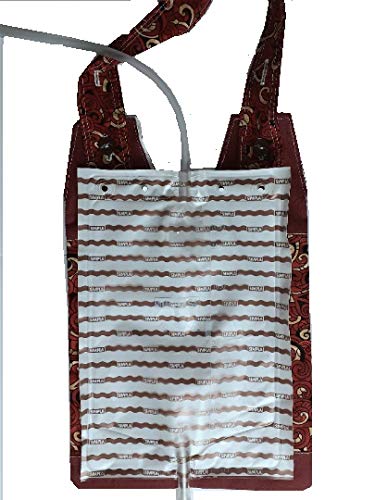 100% Cotton Catheter Night Bag Holder with Handle. Cover for a Catheter Night Bag. Nutex. - BeesActive Australia