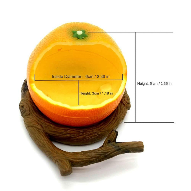 Pxlucky Birds Feeder Bowl,Bird Food Feeding Bowl Feed Cup for Small Parrots Cockatiels Conure Hamster Small Animal Drinking Water Container for Birds Cage Accessories,Orange Orange - BeesActive Australia