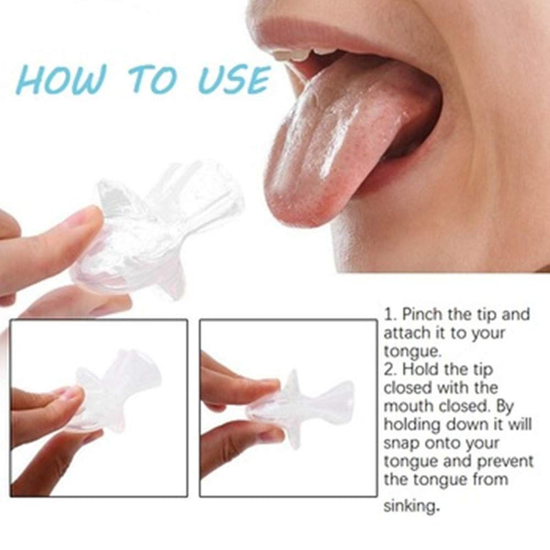 PHCOMRICH Anti Snoring Device Silicone Tongue Retaining Stop Snoring Solution Premium Tongue Retainer - BeesActive Australia