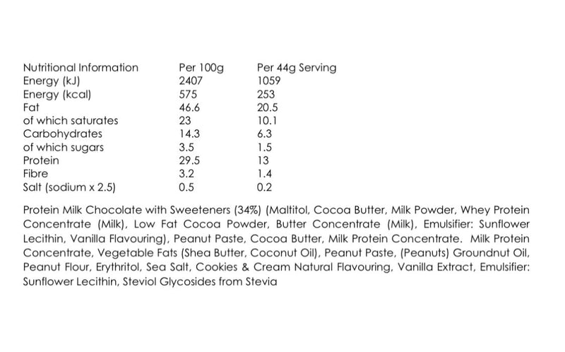 KAYOW No Added Sugar Milk Chocolate Cookies & Cream Peanut Butter Cups 12 x Packs of 2 x 22g High Protein Cups | 13g Protein Per Pack | No Added Sugar | Gluten Free | Low Carb Keto Snacks | - BeesActive Australia