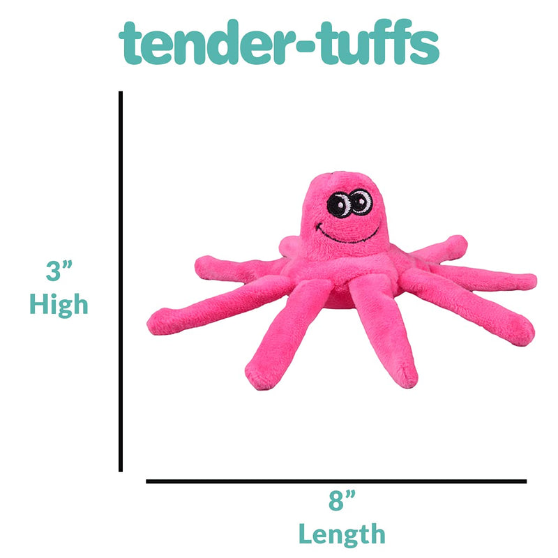 Snuggle Puppy Tender-Tuffs Tiny Hedgehog, Clownfish, and Dolphin Plush Dog Toys Bundle - Tough Marine Animal Squeaky Toys - BeesActive Australia
