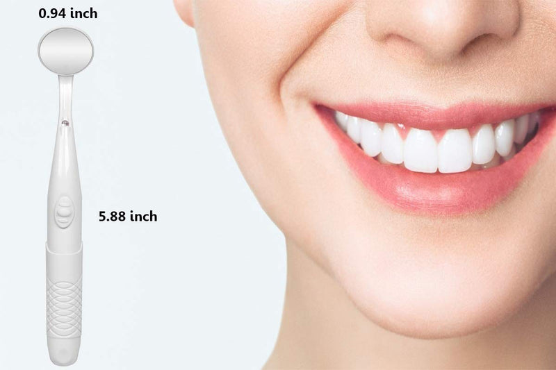 ffresiss Dental Mirror with Light,Teeth Inspection LED Mirror,Anti-Fog Mouth Mirror,Dentist Oral Care Tool - BeesActive Australia
