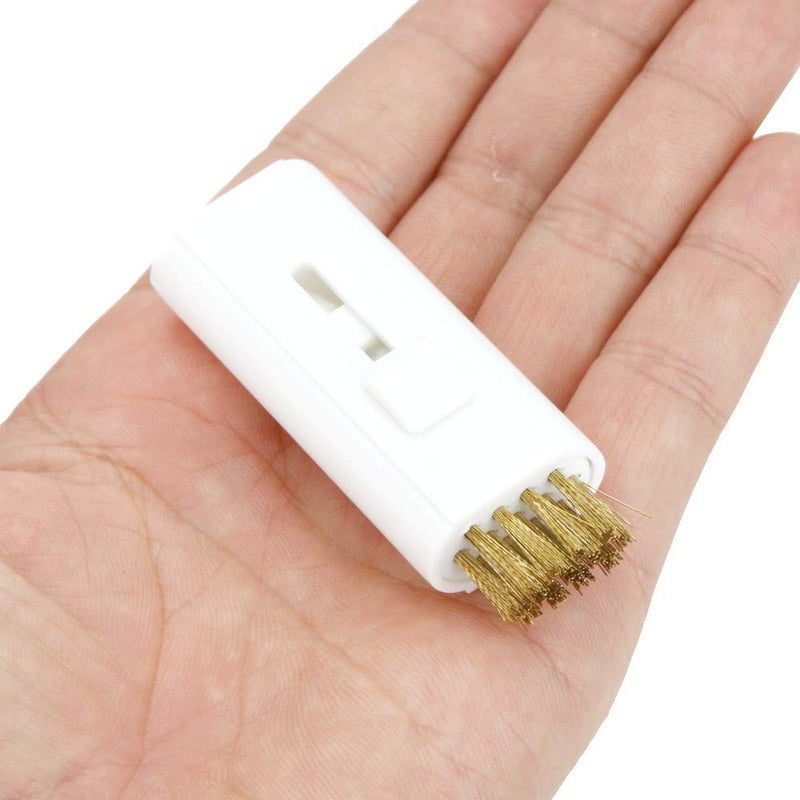 4-Pack Pocket Retractable Golf Club Cleaning Brush Tool - Wire Brush Club Groove Double Side Cleaner, Ideal Gift Sharing with Golfing Friends - BeesActive Australia