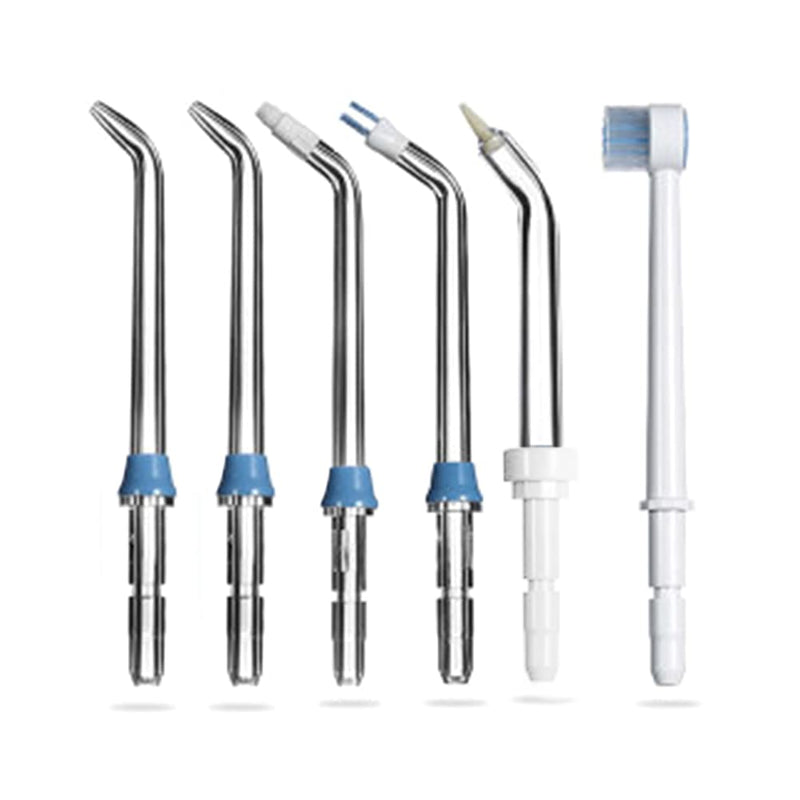 Jerilla 6pcs Oral Irrigator Nozzle Set Replacement Jet Tips Compatible with Waterpik Water Flosser WP-100 WP-250 WP-450 WP-560 WP-660 WP-811 WP-900 WP-940 - BeesActive Australia