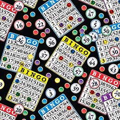 [AUSTRALIA] - ABS Novelties Bingo Pattern Double Cushion … Black 