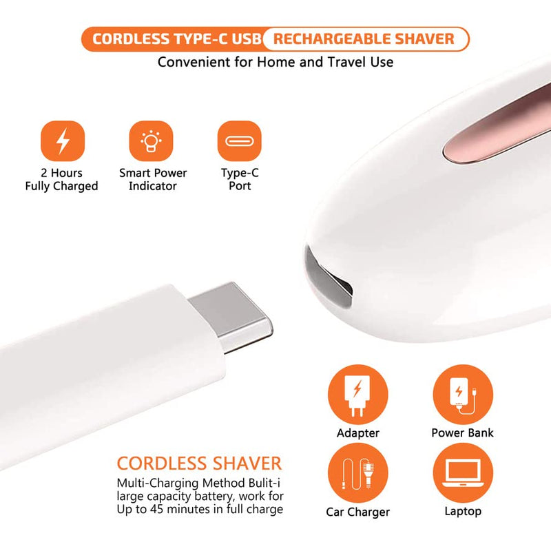 Electric Lady Shaver , 7 in 1, Women Cordless Rechargeable Razor , Ladies Multifunction Wet and Dry Epilator - BeesActive Australia