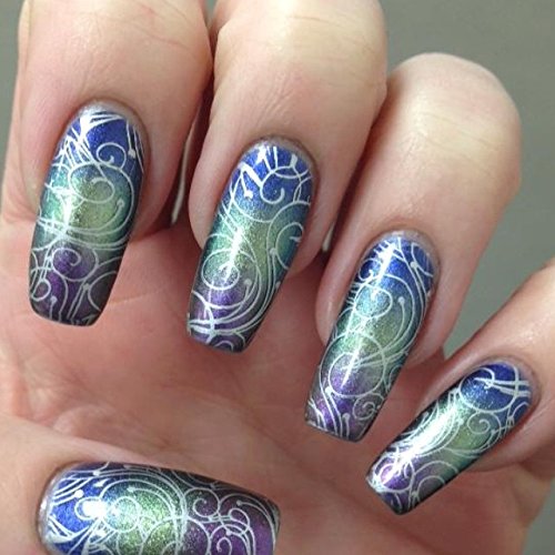 PUEEN Nail Art Stamping Plate Celebration Collection - FIREWORKS FESTIVAL - NEW INVENTION Super Size All You Can Stamp Full Size Stamping Image Plates Manicure DIY (Infinite Images With Your Creativity)-BH000435 - BeesActive Australia