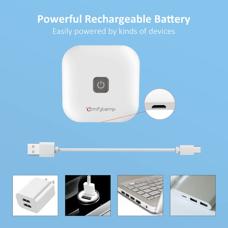 Comfytemp Wirelss TENS Machine for Pain Relief, Nerve Muscle Stimulator for Pain Management with 15 Modes, 2 Pads, Rechargeable TENS Unit for Back, Neck, Shoulder, Knee, Arthritis Sciatica Cramps Pain - BeesActive Australia