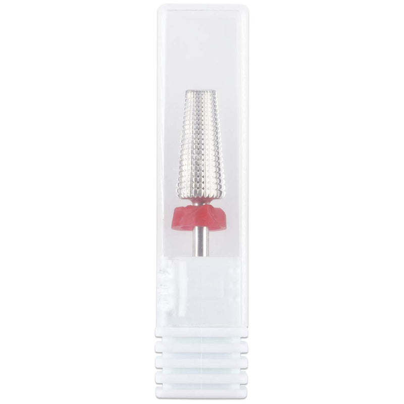PANA Nail Carbide 5 in 1 Bit - Two Way Rotate use for Both Left and Right Handed - Fast remove Acrylic or Hard Gel - 3/32" Shank - Manicure, Nail Art, Drill Machine (Fine - F, Silver) - BeesActive Australia