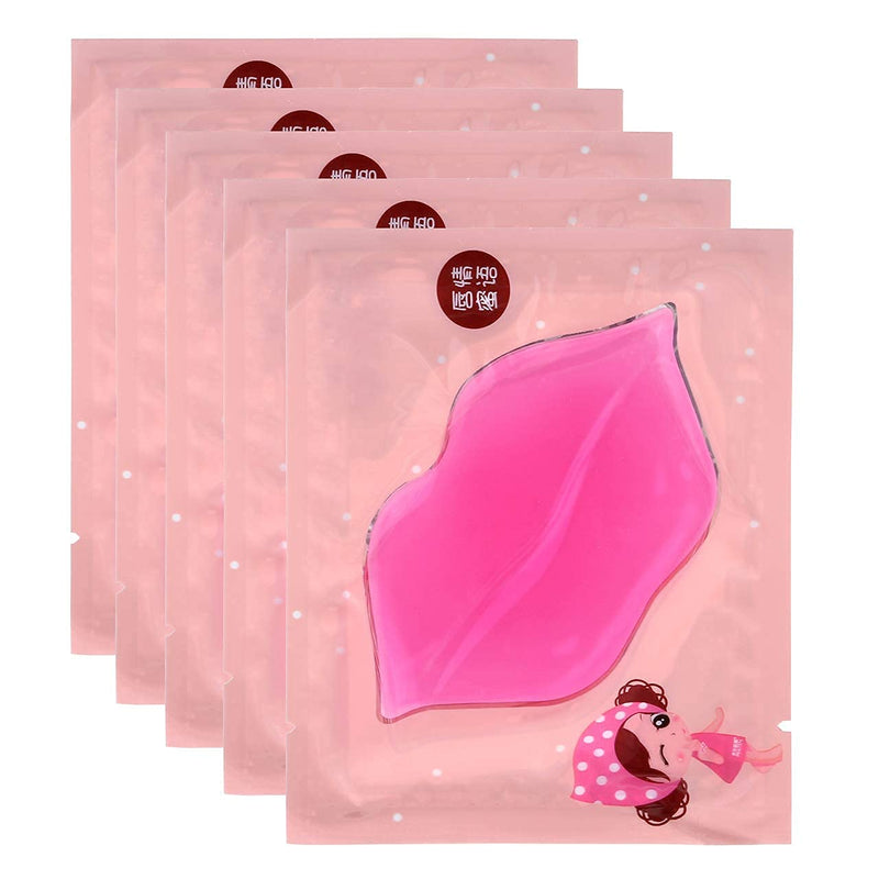 CCbeauty Pink Lip Mask 20-Pack Collagen Crystal Gel Lip Care Mask hydrating Moisturizing Essence,Remove Dead Skin, Anti Chapped Pads Lip Masks for Dry Lips - BeesActive Australia