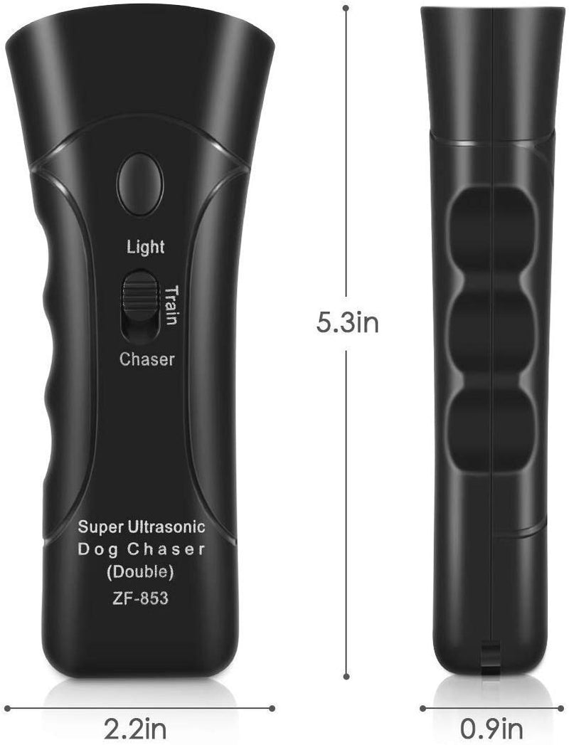 Amazingbuy Ultrasonic Dog Trainer Device Electronic Dog Deterrent/Dog Barking Control Devices Training Tool Stop Barking Sonic Dog Repeller (Black) - BeesActive Australia