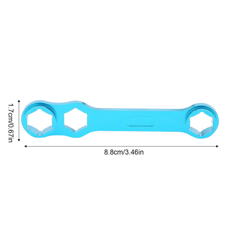 Vbestlife DIY Fishing Reel Wrench Tool, Blue Fishing Reel Care Maintenance Wrench for Fishing Reel Tool - BeesActive Australia