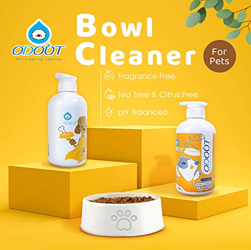 ODOUT Bowl Cleaner for Pet, Colorless & Fragrance-Free, No-Toxic Formula, Eco-Friendly,Toy Disinfect, Hand Care, Suitable for All Materials, 16.9oz/500ml Dog-17oz - BeesActive Australia