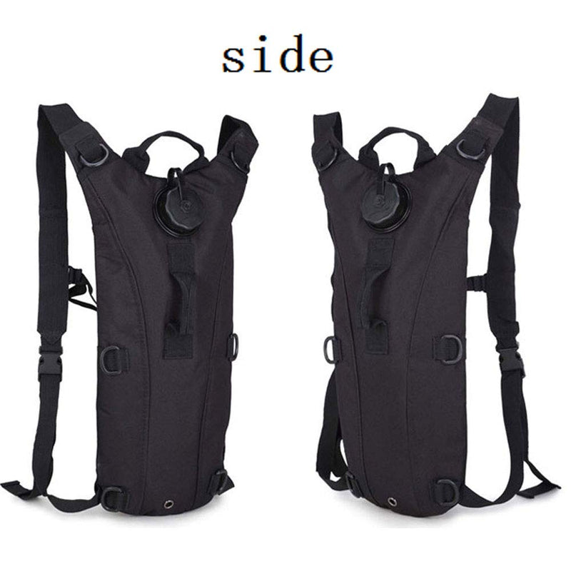 ATBP Military 3L Hydration Pack Reservoir Water Bladder Daypack Camel Backpack Hydration Pack with Water Bladder,Lightweight,BPA Free,for Running Cycling Hiking Black (3L) - BeesActive Australia