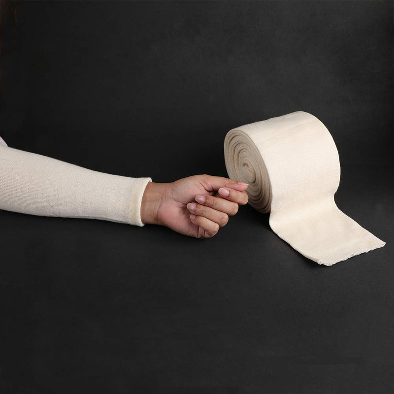 HEALTHANDYOGA Cotton Stockinette Sleeve Roll, Naturally Stretchable Raw Cotton – Comfort wear, Sweat Absorbent – Reduces Itch, Odor - Suitable for Under and Over Cast Bandage Wear (Width - 3 Inch) Width - 3 Inch - BeesActive Australia