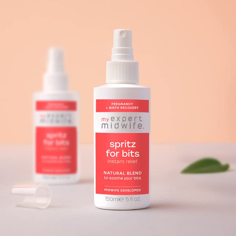 My Expert Midwife Birth Prep & Recovery Duo with Multi-Award Winning Perineal Spray Spritz for Bits and Peri Prep Your Bits Perineal Massage Oil (Pack of 2) Relief Spray and Massage Oil - BeesActive Australia