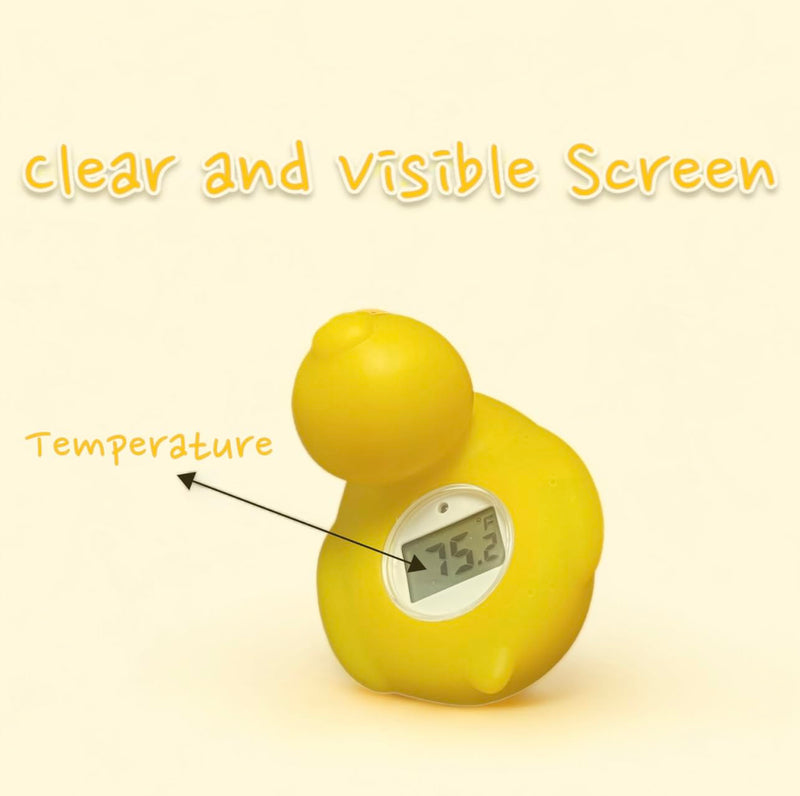 ZSquared Accessories Baby/Infant Bath Floating Toy Water Duck Safety Thermometer with Temperature Warning (Lady Duck) - BeesActive Australia