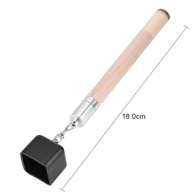 Pocket Pool Stick Chalk Holder,7.09inch 2 in 1 Plastic Aluminum Chalk Holder Cover Billiard Snooker Pool Cue Tip Pricker Tool - BeesActive Australia