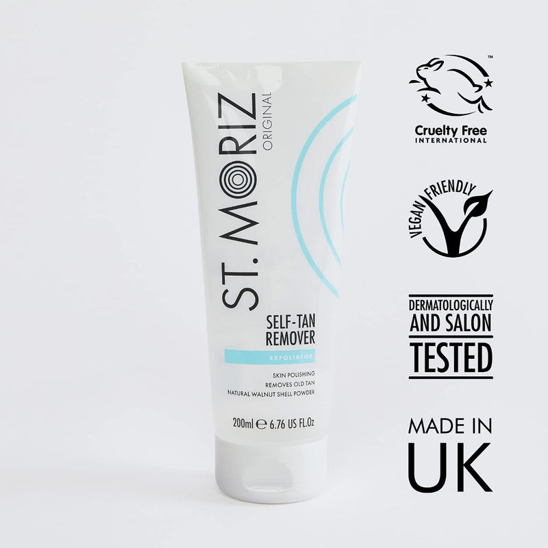 St Moriz Original Self Tan Remover Scrub | Exfoliating Fake Tan Remover Scrub | Removes Old Faded Fake Tan | Skin Polishing Body Scrub | Vegan | Dermatologically Tested | Cruelty Free | 200ml - BeesActive Australia