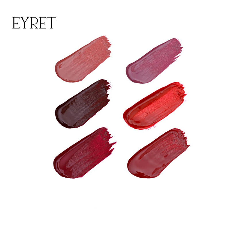 Eyret Matte Liquid Nude Lipstick Set Long-Lasting Wear Non-Stick Cup Lipgloss Set Waterproof Full Coverage Lip Glaze Set Valentines Day Gifts for Women and Girls(6 Pcs) - BeesActive Australia