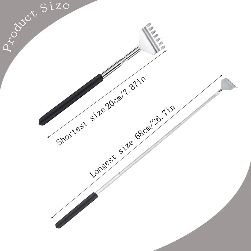 Back Scratcher, Portable Extendable Back Scratcher, Telescopic Back Scratcher, Stainless Steel Back Scratcher Massager, Telescopic Back Scratch - BeesActive Australia