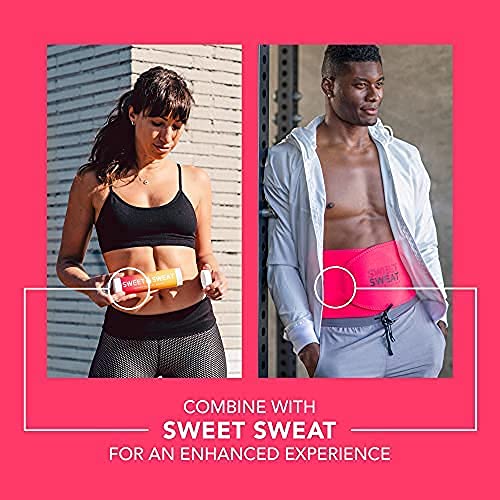 Sweet Sweat Waist Trimmer 'Neon' Series | Premium Waist Trainer Band for Men & Women Medium Neon Pink - BeesActive Australia