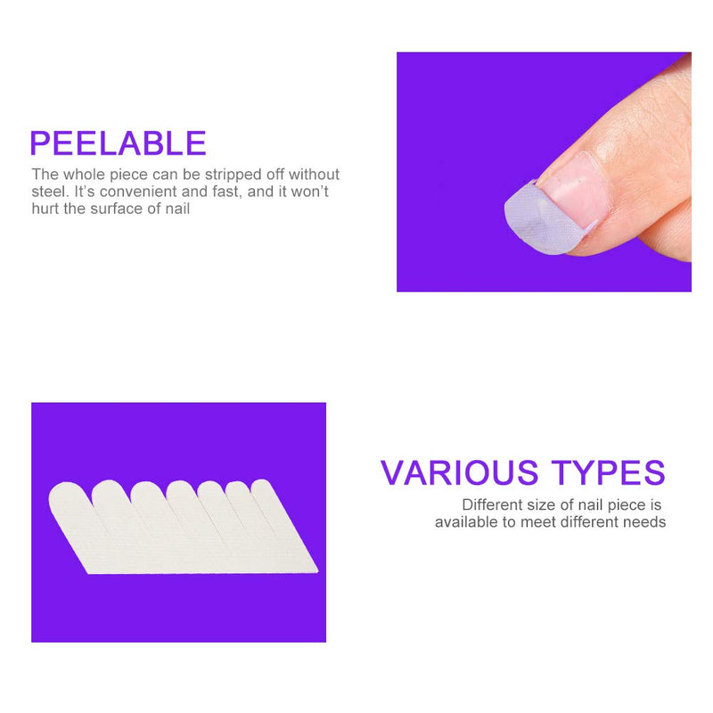 Nail Wrap - Adhesive Silk Nail Protector Stickers Clear Nail Patch UV Gel Nail Tool - BeesActive Australia