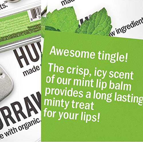 Hurraw! Coconut, Mint, Vanilla Lip Balm Slim Slider Tins, 3 Pack Bundle: Organic, Certified Vegan, Cruelty and Gluten Free. Non-GMO, All Natural Ingredients. Bee, Shea, Soy and Palm Free. Made in USA - BeesActive Australia