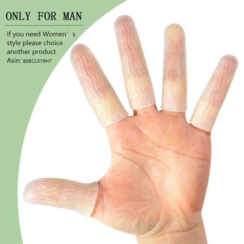 HioIoiH 10 Pack Silicone Finger Protectors,For Man,Gel Finger Cots & Protector,Relief from Pain of Finger Tips Cracked, Arthritis - BeesActive Australia