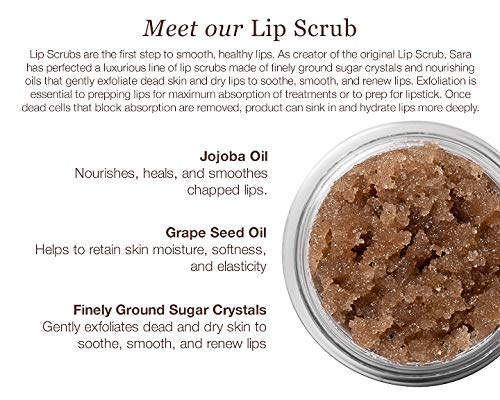 sara happ The Lip Scrub: Pink Grapefruit Sugar Scrub, Exfoliating Lip Treatment, Moisturizer for Dry and Flaky Lips, Vegan, 0.5 oz - BeesActive Australia