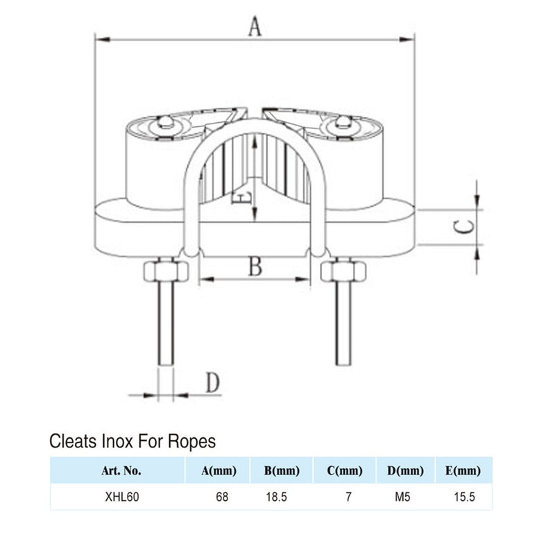 [AUSTRALIA] - MIZUGIWA Fast Entry Stainless Steel Cam Cleat for Line Sizes Upto 7/16-Inch, 12mm 