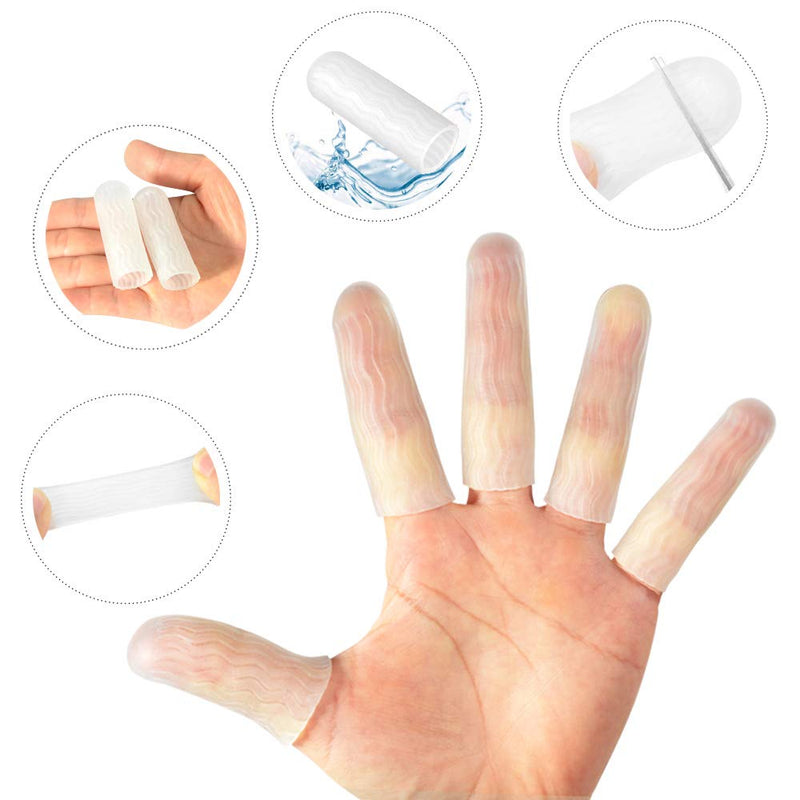 HioIoiH 10 Pack Silicone Finger Protectors,For Man,Gel Finger Cots & Protector,Relief from Pain of Finger Tips Cracked, Arthritis - BeesActive Australia