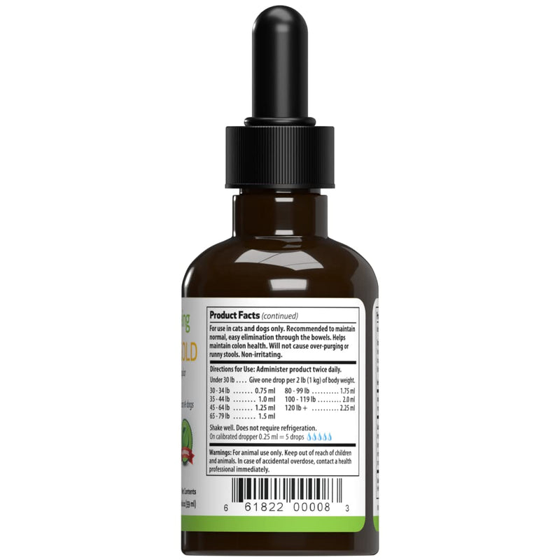 Pet Wellbeing Smooth BM Gold for Dogs - Natural Constipation Support for Dogs - 2oz (59ml) - BeesActive Australia