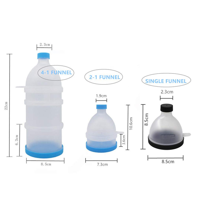 REOOHOUSE Powder Funnel Protein Funnel Supplement Storage for Shaker Bottle BCAA Creatine (funnel-2pack) Funnel-2pack - BeesActive Australia