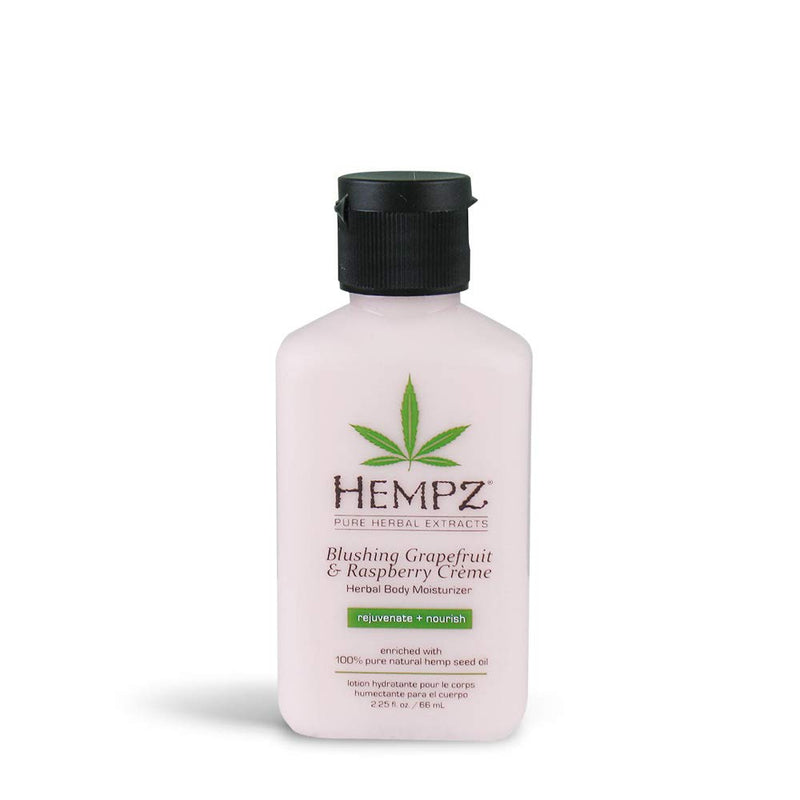 Hempz Blushing Grapefruit & Raspberry Creme Herbal Body Moisturizer Lotion - Fruit Body Cream 2.25 Fl Oz - BeesActive Australia