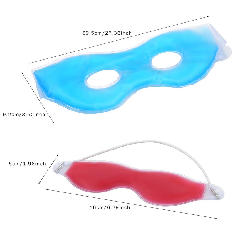 5 Pcs Reusable Gel Eye Mask, Relaxing Sleep Eye Patch Eye Cover for Hot and Cold Therapy Puffy Eyes Dark Circles Migraine Stress Relief - BeesActive Australia