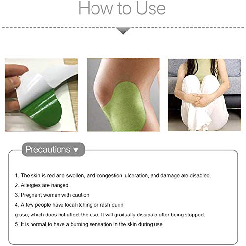 Pain Relieving Patch, Knee Pain Paste, Cervical Vertebra Pain Relief, Up to 24 Hours of Pain Relief, Promote Blood Circulation, Reduce Inflammation Self-Heating Sticker Cold Protection, 24 PCS Pack of 24 Pieces - BeesActive Australia