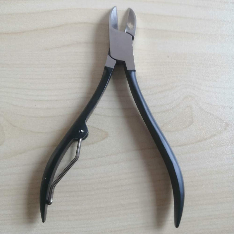 Stainless Steel Cuticle Nippers with Cuticle Clipper Cutter Remover Pedicure Manicure Tool Cuticle Pusher Dead Skin Remover Scissor Plier Durable Pedicure for Fingernails and Toenails Black - BeesActive Australia