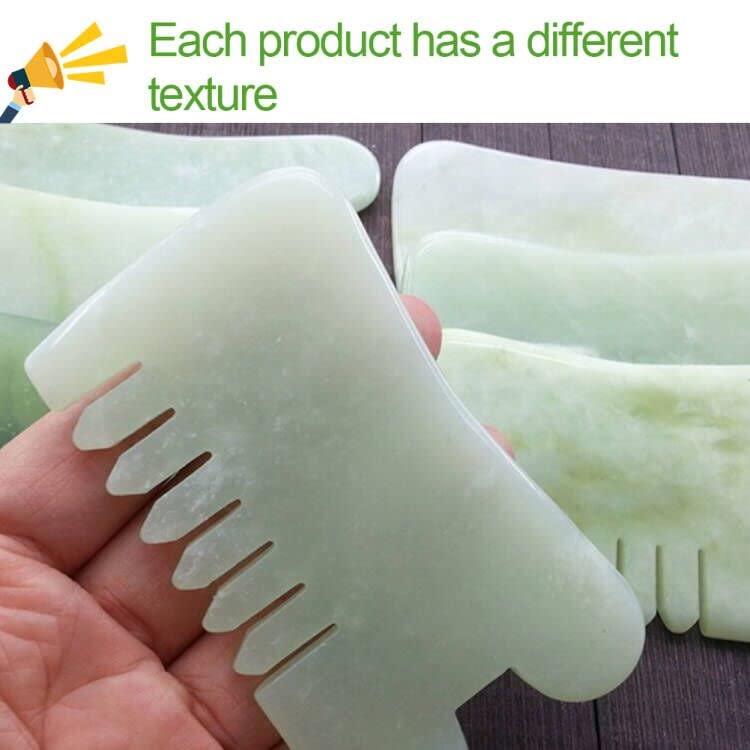 Jade Gua Sha Scraping Massage Tool Hand Made Jade Guasha Board, Tools for SPA Trigger Point Message on Face Arm Foot Small - BeesActive Australia