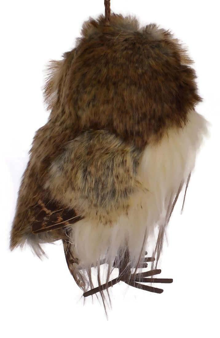 Plush Brown Owl Ornaments, 2 Assorted - BeesActive Australia