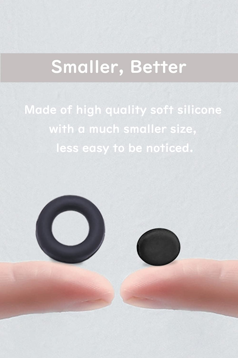 OPUGIT Silicone Eyeglasses Temple Grips Retainer, 2023 Upgraded Mini Round Eyewear Retainer, Anti-Slip Glasses Retainers, Frame Grips for Spectacle, Sunglasses, Glasses, Eyewear, 10 Pairs Clear - BeesActive Australia
