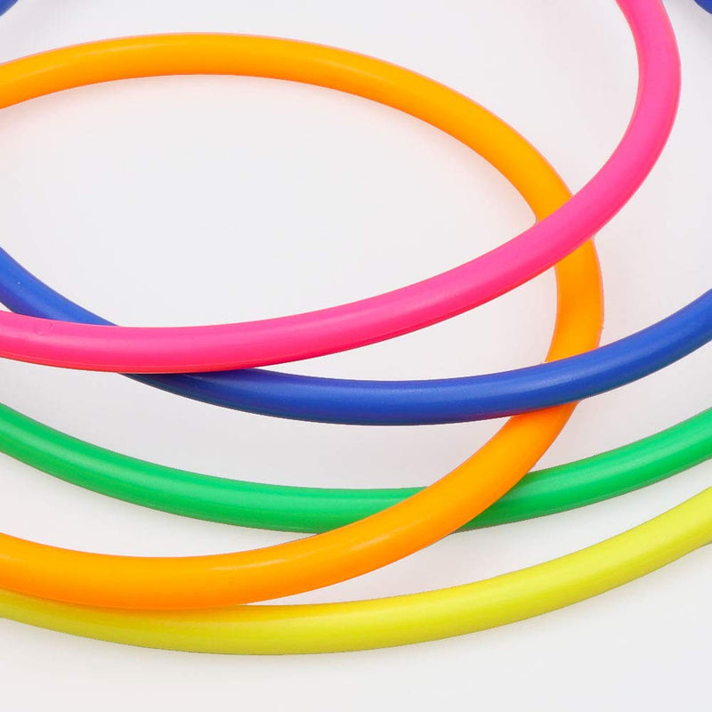 [AUSTRALIA] - Hysagtek Plastic Toss Rings Carnival Rings for Kids Fun Target Toys, Quoits Ring Toss Game, Party Favor Games, Multicolor (21 Pcs 5 Sizes) 