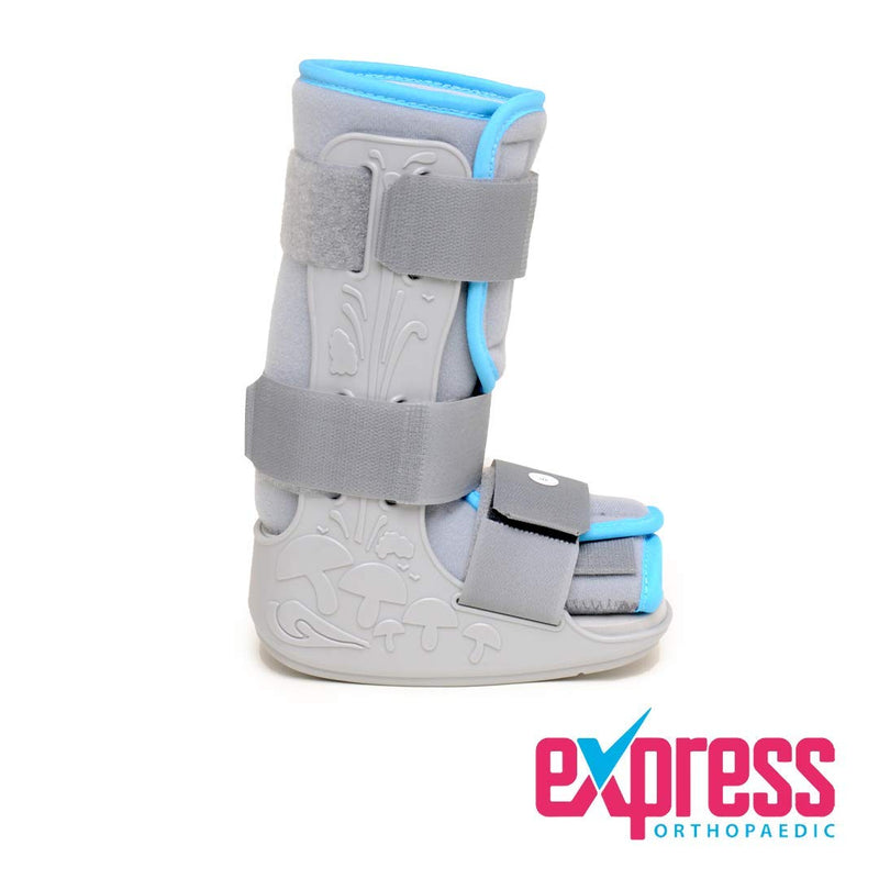 Express Orthopaedic® - Medically Approved Protective Cast Boot/Fracture Boot For Kids - Post-Op, Foot & Ankle Injuries - Unisex Bilateral Design - 1 UNIT (MEDIUM - Kid's UK Shoe:8-11) MEDIUM - Kid's UK Shoe:8-11 - BeesActive Australia