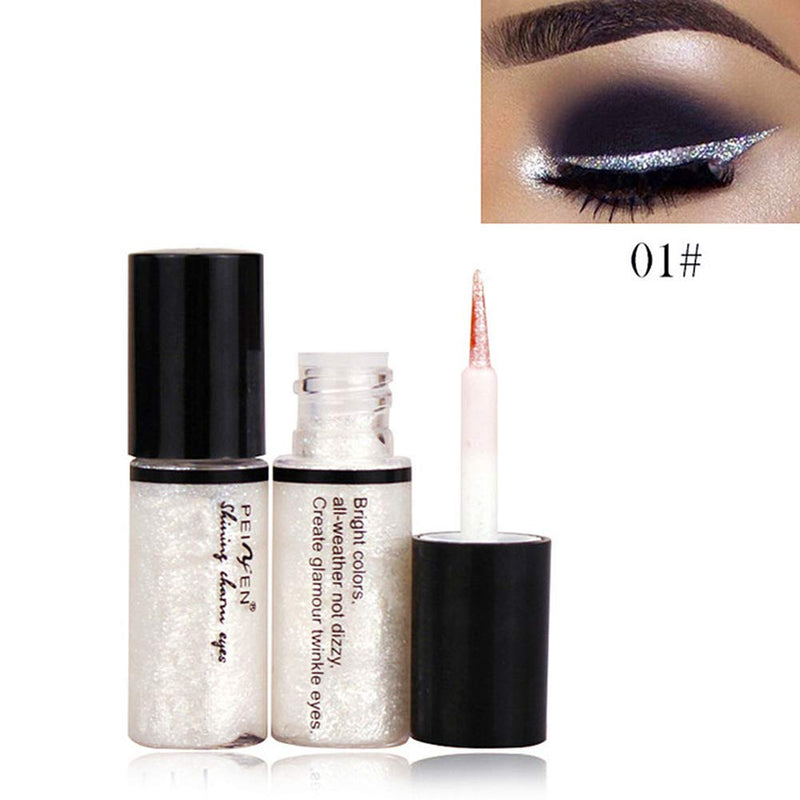 Glitter Eyeliner Eye Shadow, MKYUHP 10Pcs Long Lasting Luminous Shimmer Liquid Eyeshadow Makeup Set 10 Pcs - BeesActive Australia