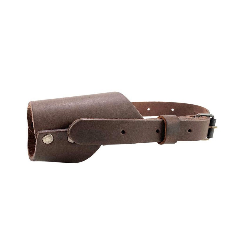 Hide & Drink, Leather Dog Muzzle Guard, Secure, Prevents Biting Chewing, Pitbull German Shephard & Any Breeds, Small Medium Large, Handmade Includes 101 Year Warranty :: Bourbon Brown - BeesActive Australia