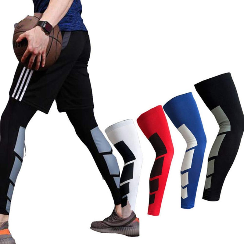 Zerone Compression Calf Sleeves, Unisex Elastic Anti-slip Lengthened Calf Support Brace Sleeves Leg Compression Socks for Shin Splint, Calf Pain Relief, Leg Cramps, Running, Nurses, Circulation Black M - BeesActive Australia