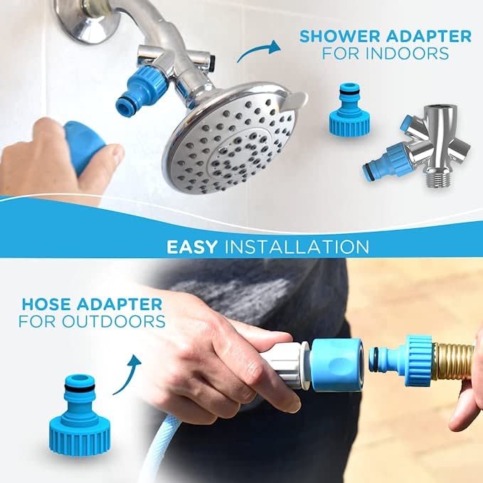 Dog Bath Brush Pro - Sprayer and Scrubber Tool in One - Indoor/Outdoor Dog Bathing Supplies - Pet Grooming for Dogs or Cats with Long and Short Hair - Dog Wash with Hose and Shower Attachment - BeesActive Australia
