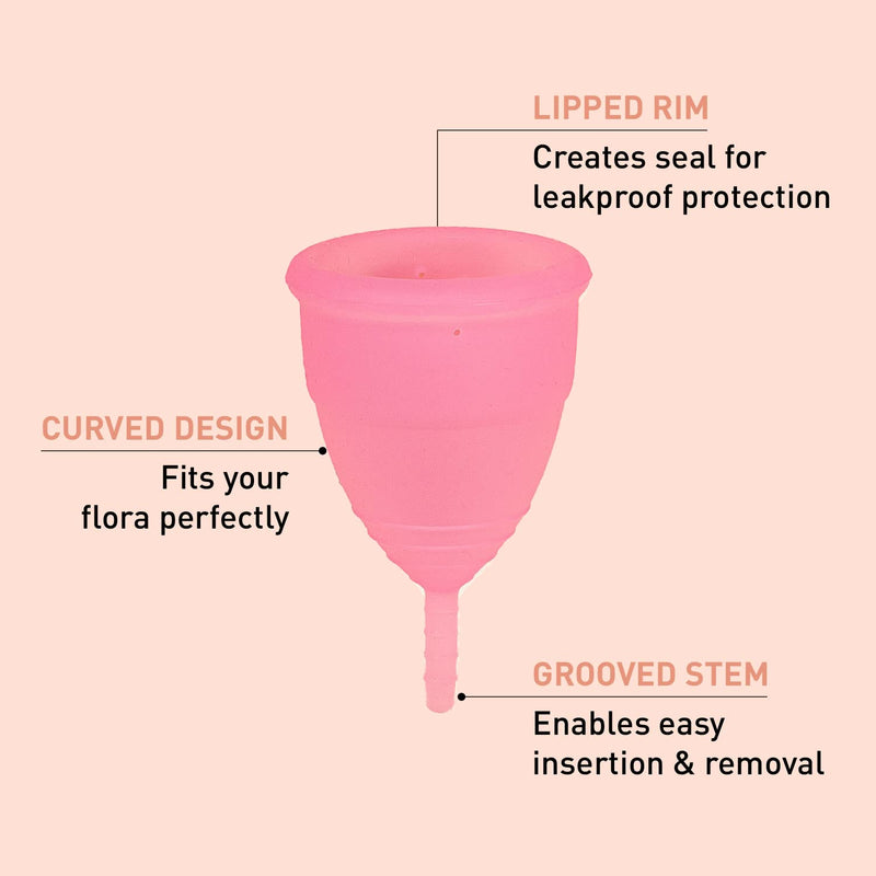 Sirona Reusable Menstrual Cup Medium | Reusable Period Cup | Tampon and Pad Alternative | Heavy Flow - BeesActive Australia