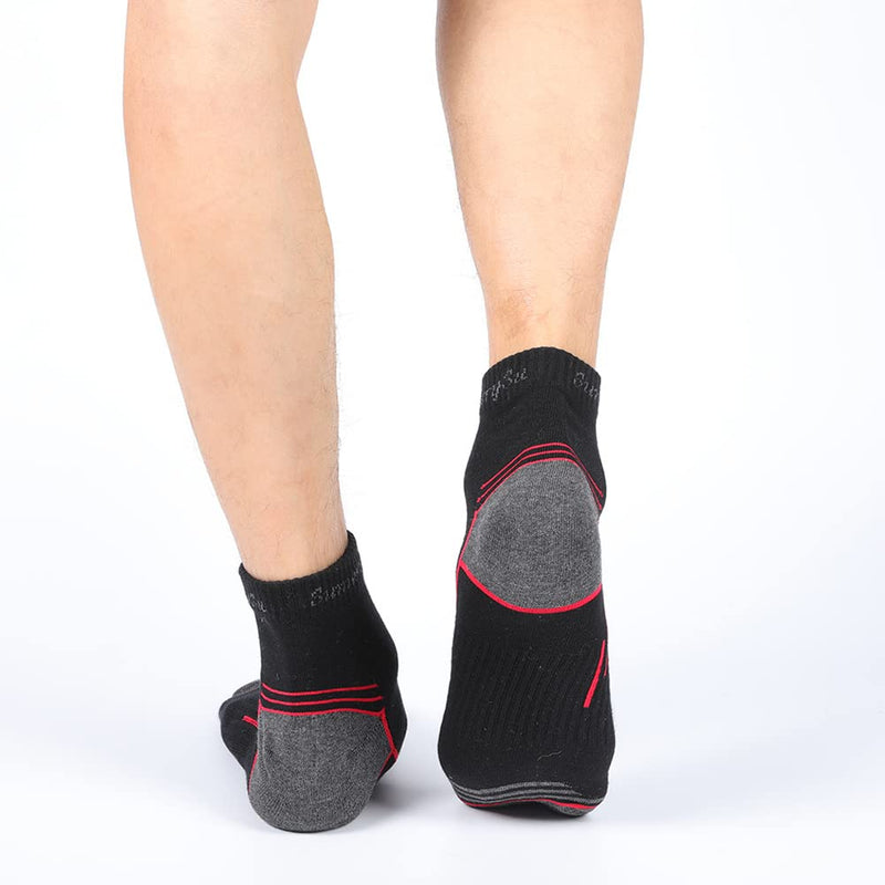 Athletic Socks Men Cotton Striped Sports Running Compression Ankle Casual Sock (5 Pack),Sumery Su Ms9811-with Gift Box - BeesActive Australia